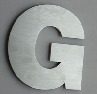 aluminum letter